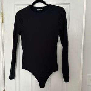 Abercrombie, black long sleeve bodysuit